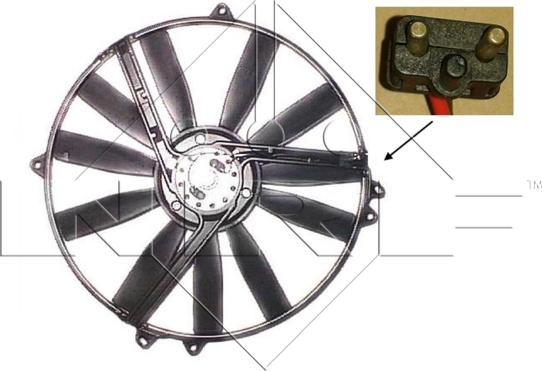 NRF 47300 - Вентилятор, охолодження двигуна autozip.com.ua