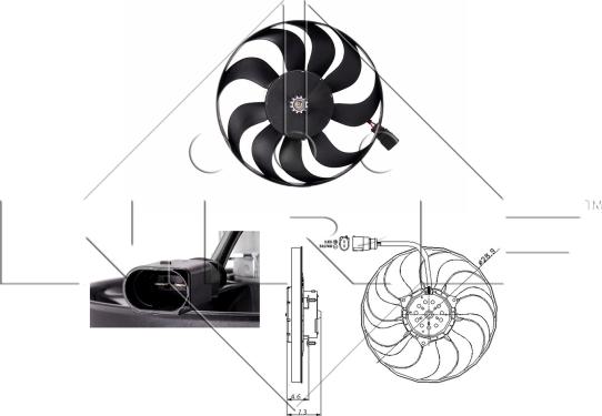 NRF 47381 - Вентилятор, охолодження двигуна autozip.com.ua