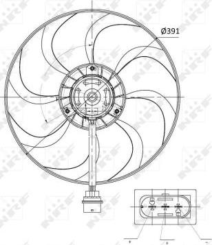 NRF 47375 - Вентилятор, охолодження двигуна autozip.com.ua