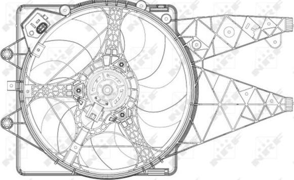 NRF 47203 - Вентилятор, охолодження двигуна autozip.com.ua