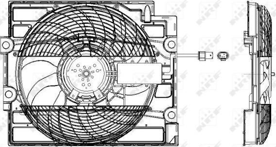 NRF 47211 - Вентилятор, охолодження двигуна autozip.com.ua