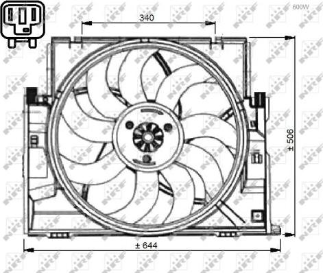 NRF 47736 - Вентилятор, охолодження двигуна autozip.com.ua