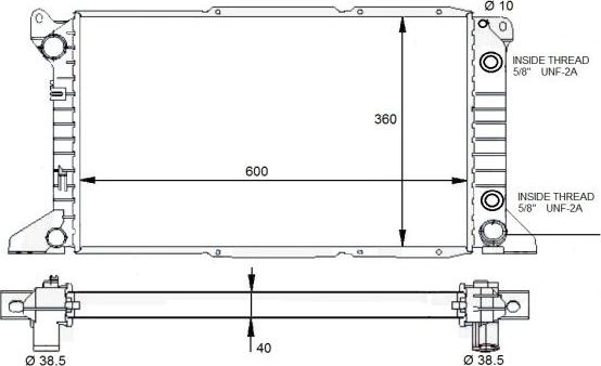 NRF 59132 - Радіатор, охолодження двигуна autozip.com.ua