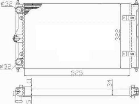 NRF 59128 - Радіатор, охолодження двигуна autozip.com.ua