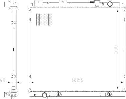 NRF 59231 - Радіатор, охолодження двигуна autozip.com.ua