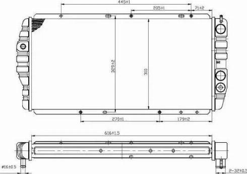 NRF 54699 - Радіатор, охолодження двигуна autozip.com.ua