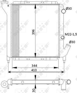 NRF 54641 - Радіатор, охолодження двигуна autozip.com.ua