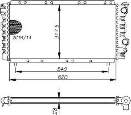 NRF 54648 - Радіатор, охолодження двигуна autozip.com.ua