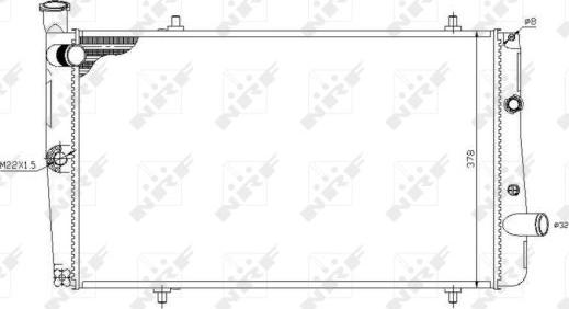 NRF 54669 - Радіатор, охолодження двигуна autozip.com.ua