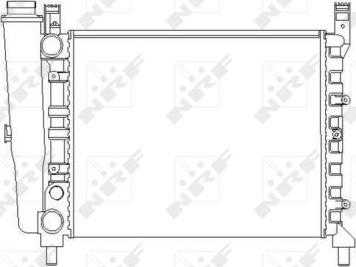 NRF 54680 - Радіатор, охолодження двигуна autozip.com.ua