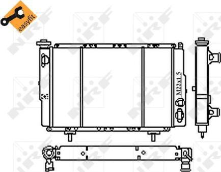 NRF 54683 - Радіатор, охолодження двигуна autozip.com.ua