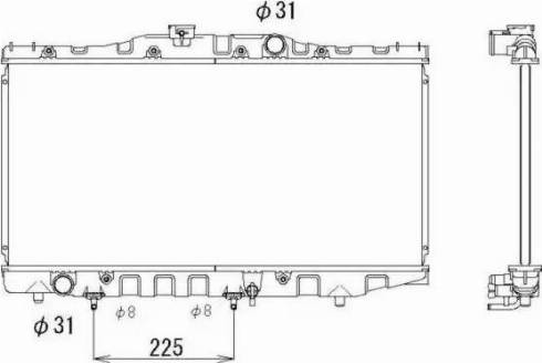 NRF 546711 - Радіатор, охолодження двигуна autozip.com.ua