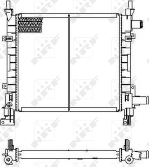 NRF 54671 - Радіатор, охолодження двигуна autozip.com.ua