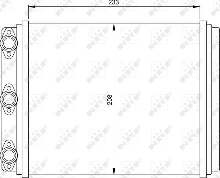 NRF 54249 - Теплообмінник, опалення салону autozip.com.ua