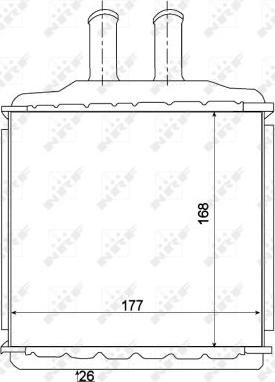 NRF 54270 - Теплообмінник, опалення салону autozip.com.ua