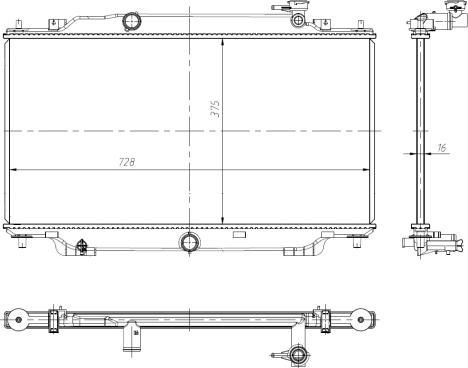 NRF 550024 - Радіатор, охолодження двигуна autozip.com.ua