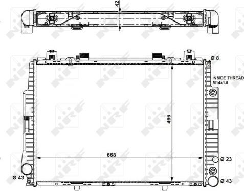 NRF 55320 - Радіатор, охолодження двигуна autozip.com.ua