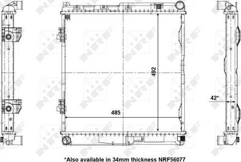 NRF 56141 - Радіатор, охолодження двигуна autozip.com.ua