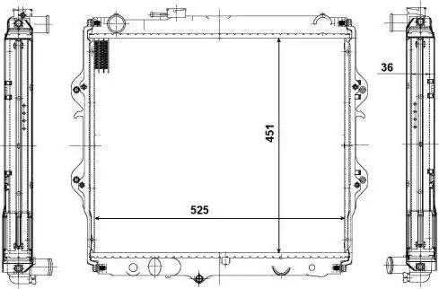 NRF 56116 - Радіатор, охолодження двигуна autozip.com.ua