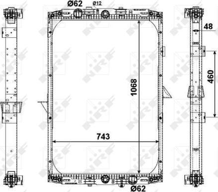 NRF 509541X - Радіатор, охолодження двигуна autozip.com.ua