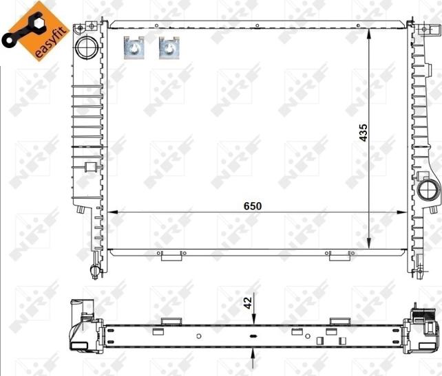 NRF 509589 - Радіатор, охолодження двигуна autozip.com.ua