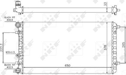 NRF 509644 - Радіатор, охолодження двигуна autozip.com.ua