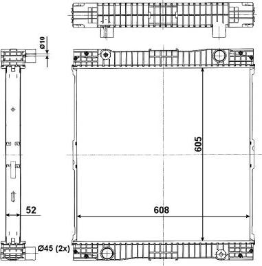 NRF 509713X - Радіатор, охолодження двигуна autozip.com.ua