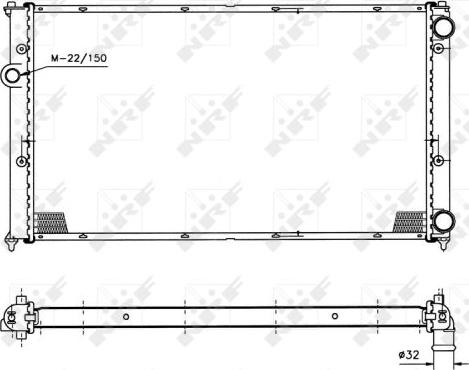 NRF 50458 - Радіатор, охолодження двигуна autozip.com.ua