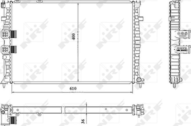 NRF 50468 - Радіатор, охолодження двигуна autozip.com.ua
