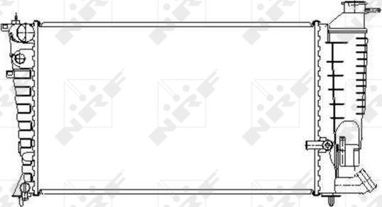 NRF 50474 - Радіатор, охолодження двигуна autozip.com.ua