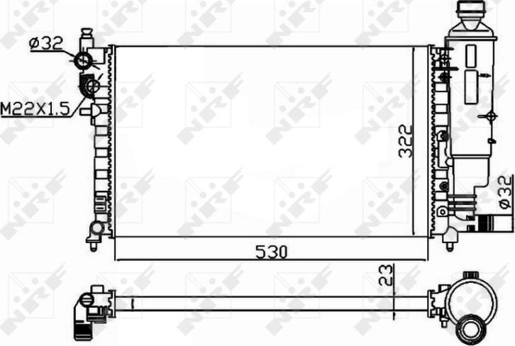 NRF 50471 - Радіатор, охолодження двигуна autozip.com.ua