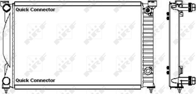 NRF 50543A - Радіатор, охолодження двигуна autozip.com.ua