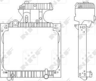 NRF 50589X - Радіатор, охолодження двигуна autozip.com.ua