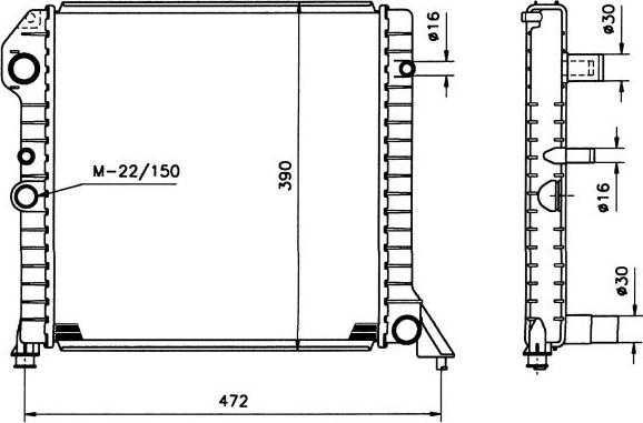 NRF 506991 - Радіатор, охолодження двигуна autozip.com.ua