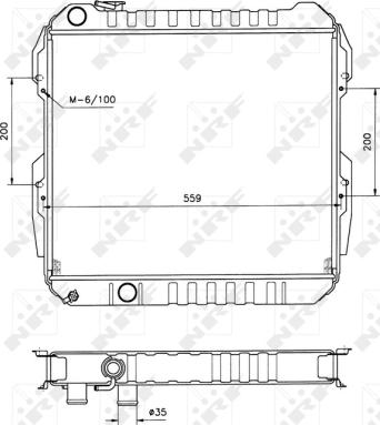 NRF 506724 - Радіатор, охолодження двигуна autozip.com.ua