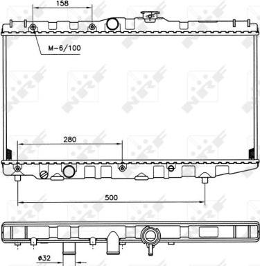 NRF 507581 - Радіатор, охолодження двигуна autozip.com.ua