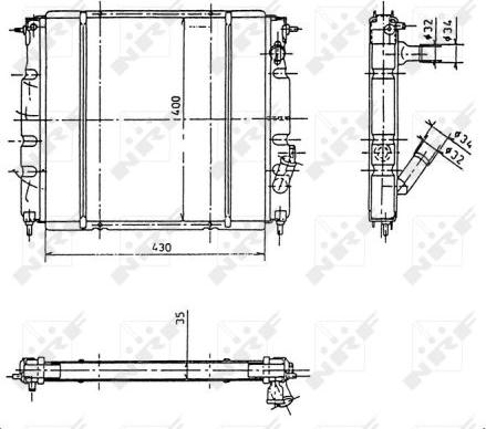 NRF 507344 - Радіатор, охолодження двигуна autozip.com.ua