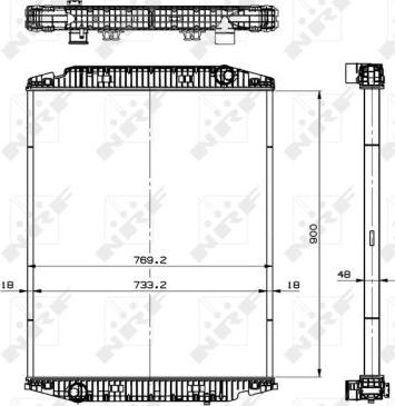 NRF 519568 - Радіатор, охолодження двигуна autozip.com.ua