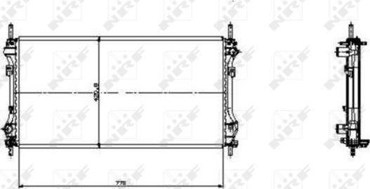 NRF 519697 - Радіатор, охолодження двигуна autozip.com.ua