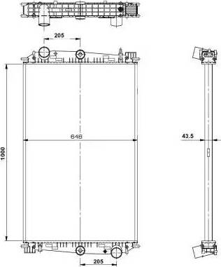 NRF 519600 - Радіатор, охолодження двигуна autozip.com.ua