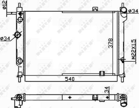 NRF 514647 - Радіатор, охолодження двигуна autozip.com.ua