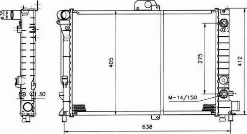 NRF 514141 - Радіатор, охолодження двигуна autozip.com.ua