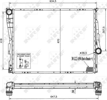 NRF 51577 - Радіатор, охолодження двигуна autozip.com.ua