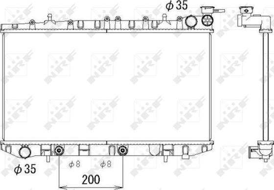 NRF 513497 - Радіатор, охолодження двигуна autozip.com.ua