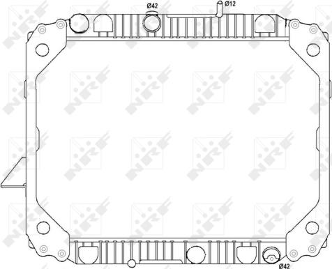 NRF 513475 - Радіатор, охолодження двигуна autozip.com.ua