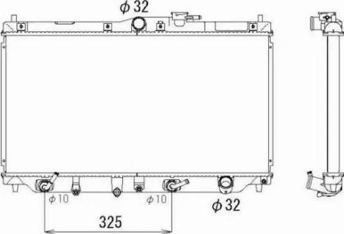 NRF 513331 - Радіатор, охолодження двигуна autozip.com.ua