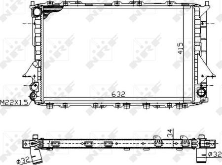 NRF 51320A - Радіатор, охолодження двигуна autozip.com.ua