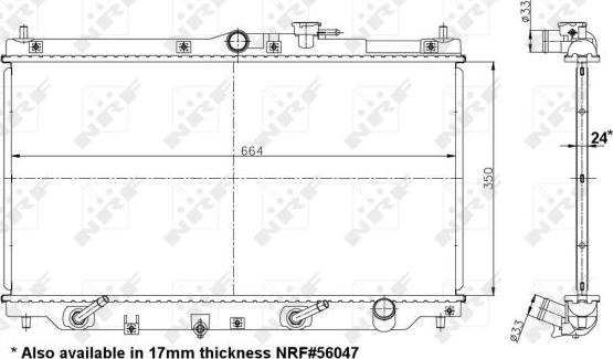 NRF 517722 - Радіатор, охолодження двигуна autozip.com.ua