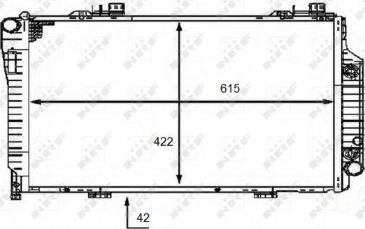 NRF 58483 - Радіатор, охолодження двигуна autozip.com.ua