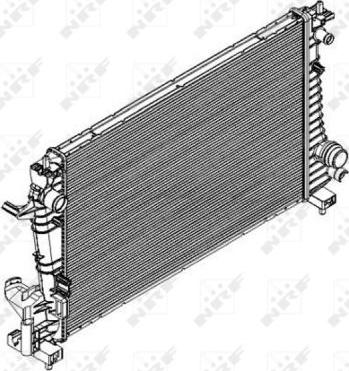 NRF 58426 - Радіатор, охолодження двигуна autozip.com.ua